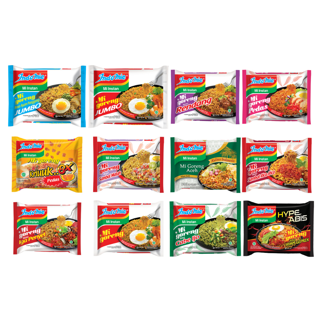 

Mie Indomie Mi Goreng Instan All Semua Varian Rasa Paket Hemat Murah - 5 Pcs