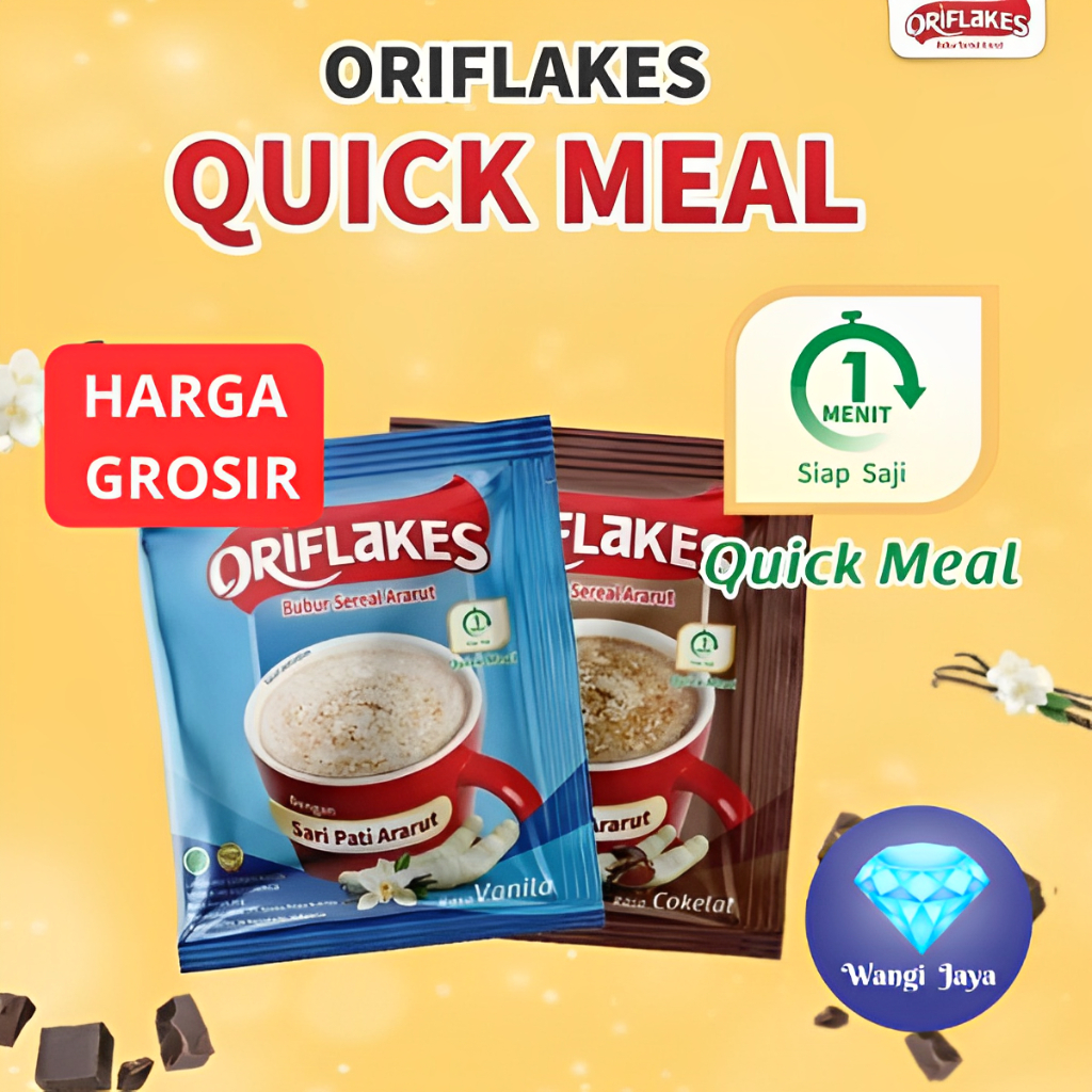 

Sereal OORIFLAKES 30 Gr Sachet 1 Renteng Isi 10 sachet