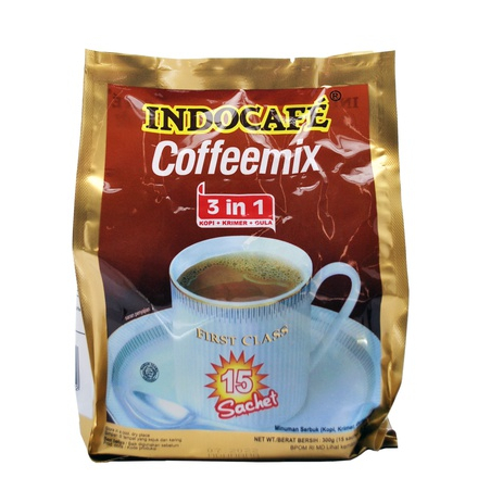 

Kopi Mix Susu Gula INDOCAFE COFFEEMIX isi 15's Instant Coffee