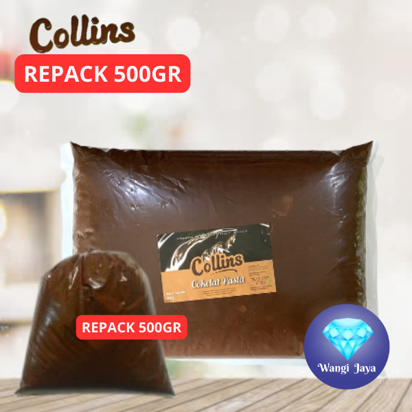 

Collins Pasta Coklat 500 Gram/ Selai Coklat Collins Repack 500 Gram