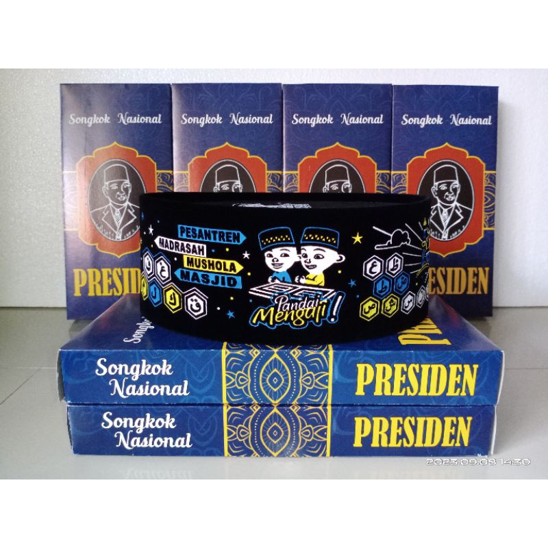 PROMO  PECI Anak laki, Peci Karakter Anak, Songkok Anak Karakter Upin Ipin, Peci Nasional Hitam