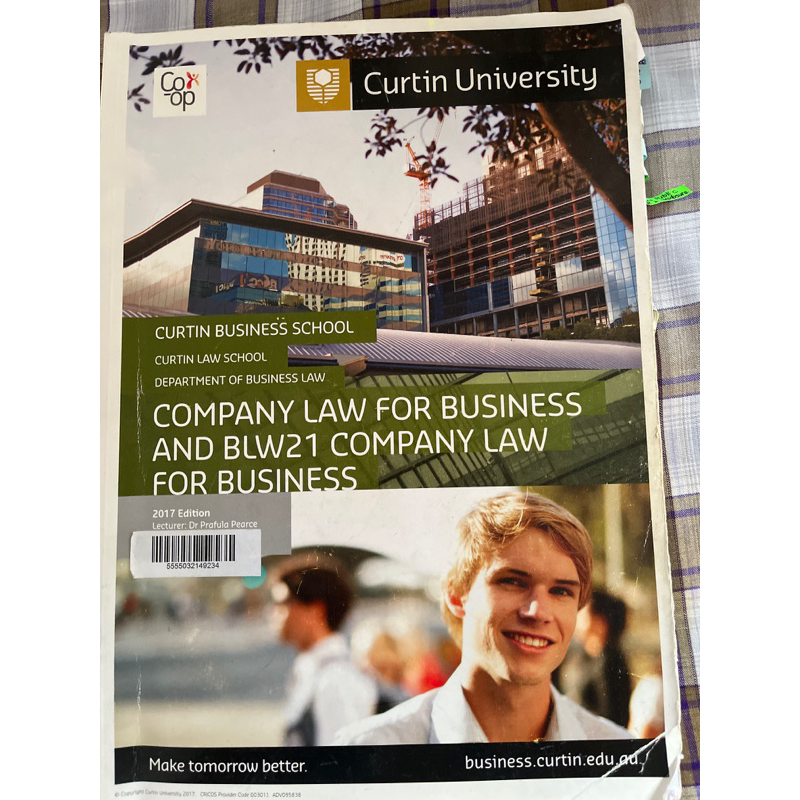 curtin business school company law for business