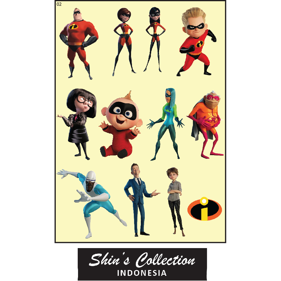 

Sticker stiker incredibles