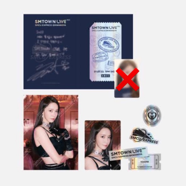AR Ticket SNSD OhGG Yoona Set SMCU Express (-PC)