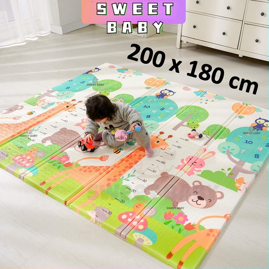 Ready  Playmat Bayi Karpet Lipat Bahan Tebal 180x200cm/90cm*200cm /Karpet Lipat Matras Tikar High Qu