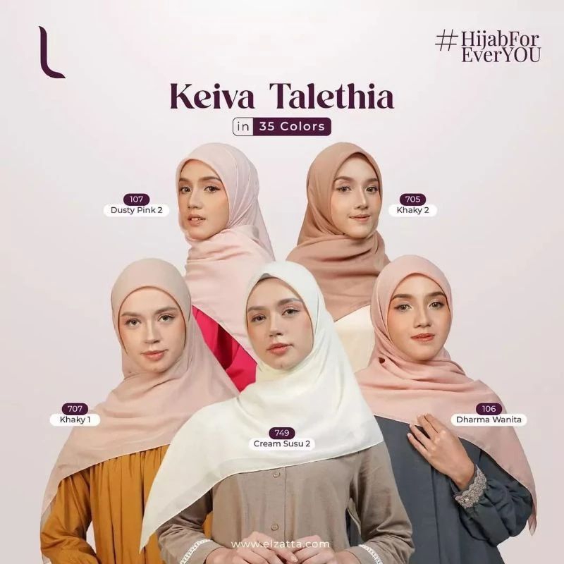 JILBAB SEGIEMPAT POLOS ELZATTA KEIVA TALETHIA KERUDUNG SEKOLAH SEGI EMPAT VOAL HITAM PUTIH COKLAT TU