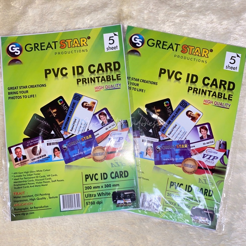 

PVC ID Card 5 Set