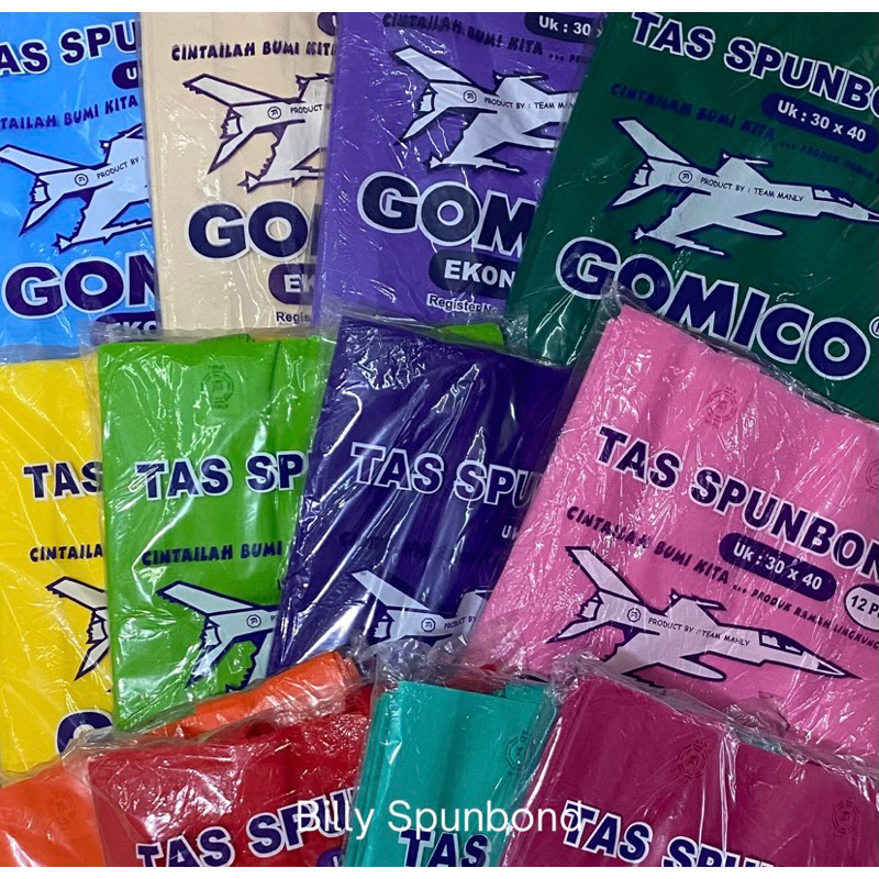 

Tas Spunbond GOMICO Economis 30x40 - MIX WARNA