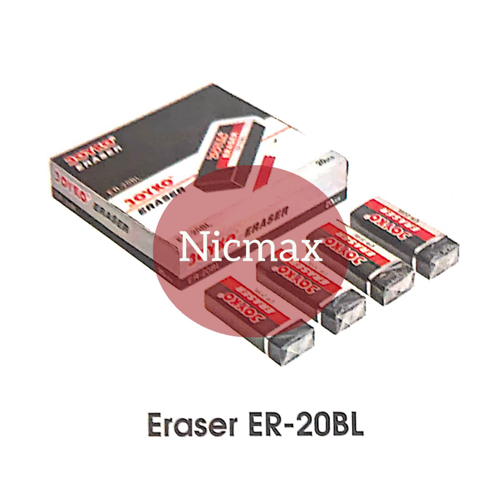 

Eraser / Penghapus Joyko ER-20BL / Isi 4 Pcs
