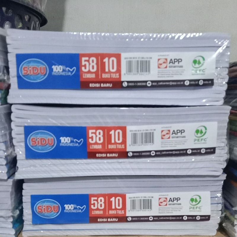 

SIDU 58 L 10 buku/Pak