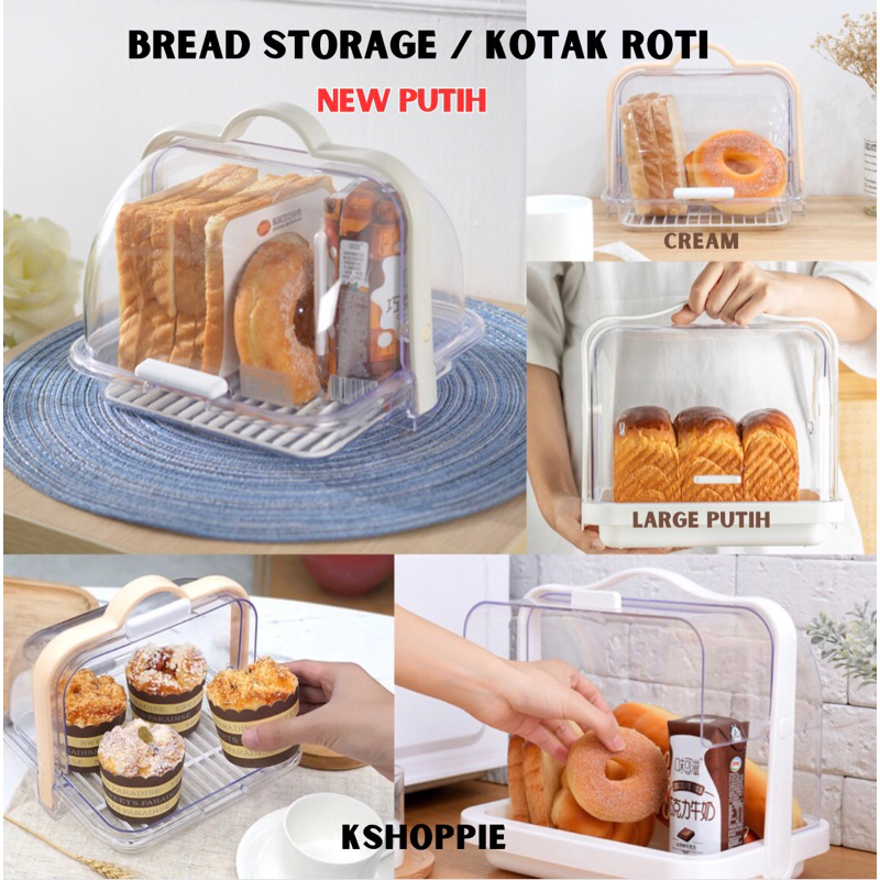 Bread Storage / Penyimpanan Roti / Box Roti /  Tempat Penyimpanan Roti Wadah Saji Nampan Roti