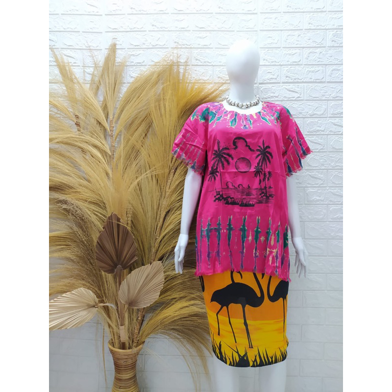 Atasan Bali Pelangi (Pria / Wanita) Yantren Barong Pantai