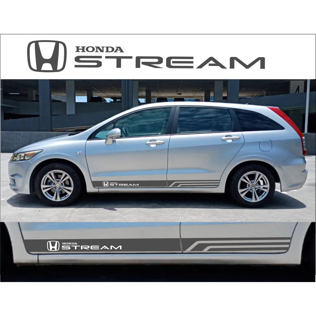 sticker honda stream striping honda stream