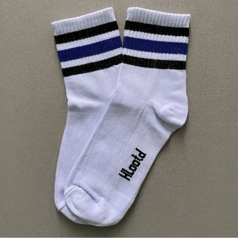 Kaos kaki Old School Pendek 3/4 Dewasa Unisex Keren Premium Distro-3 htm biru pendek