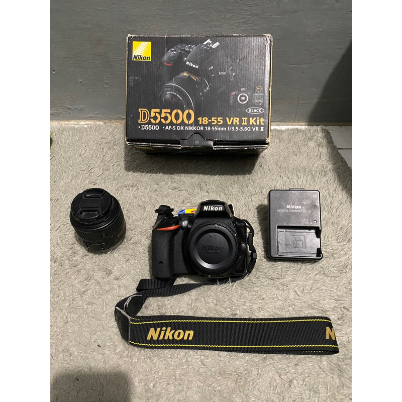Kamera Dslr Nikon D5500 Second Fullset