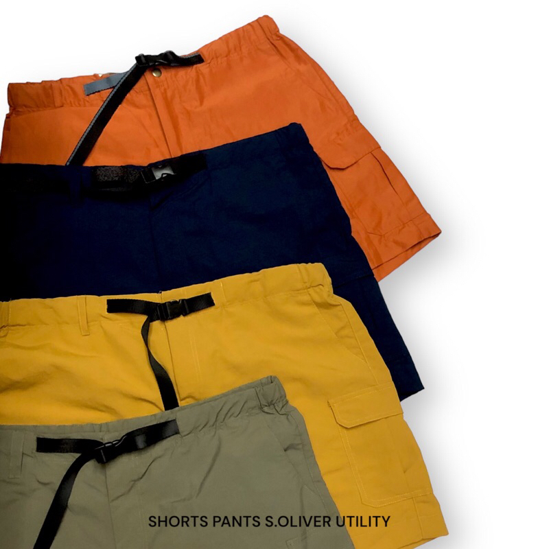 SHORTS PANTS CELANA PENDEK PRIA S.OLIVER STRAPE NILON ORIGINAL