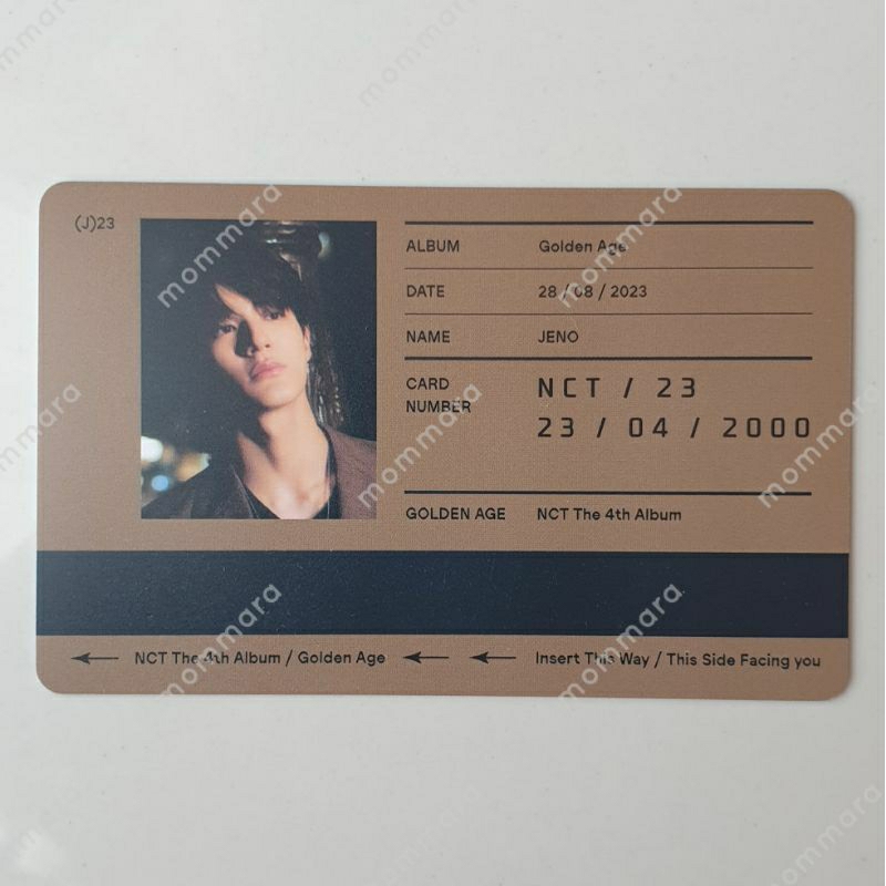 NCT Golden Age Jeno Transportation Card