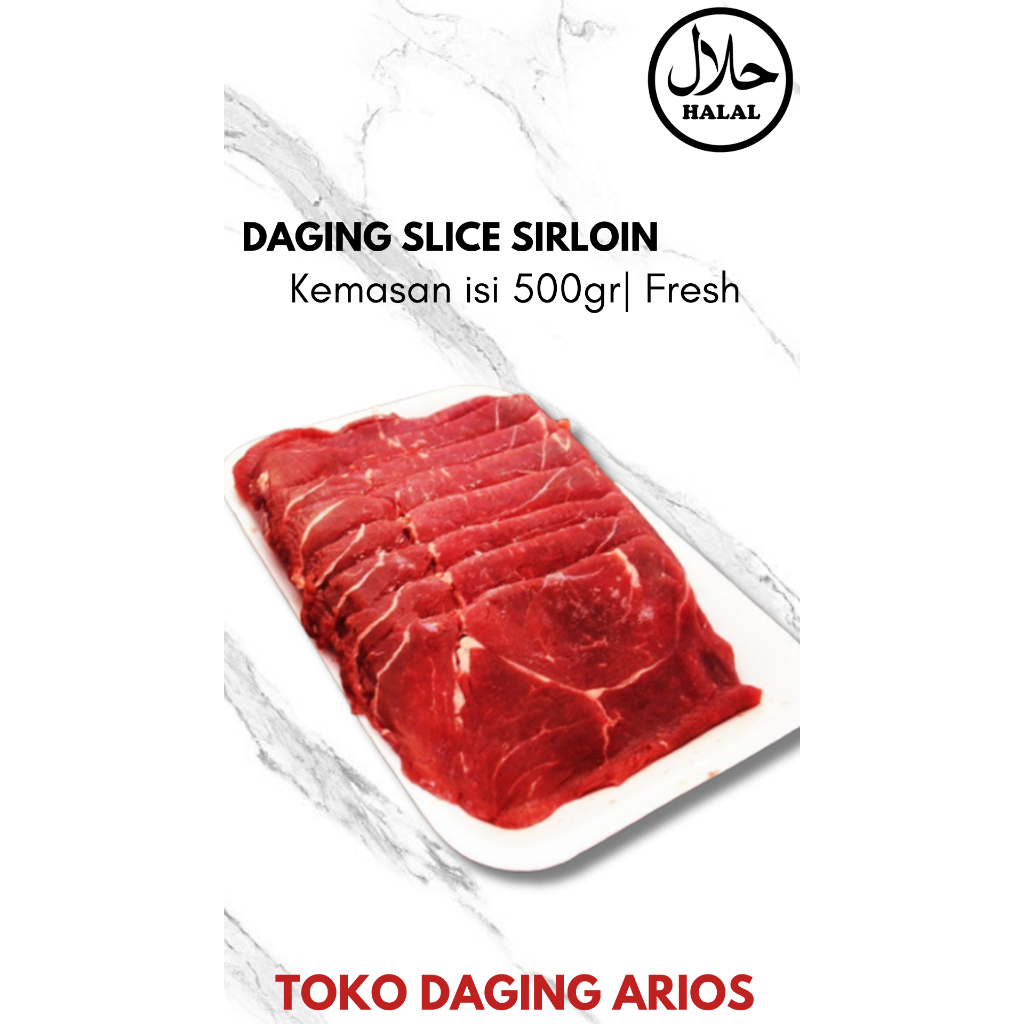 

Slice Sirloin 500gr Segar dan Berkualitas