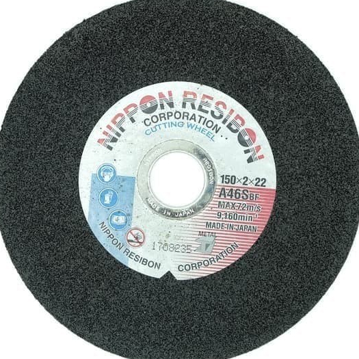 CUTTING WHEEL 6" NIPPON RESIBON BATU GERINDA POTONG 150 X 2 X 22 INCH/MATA GURINDA GERINDA POTONG/MA