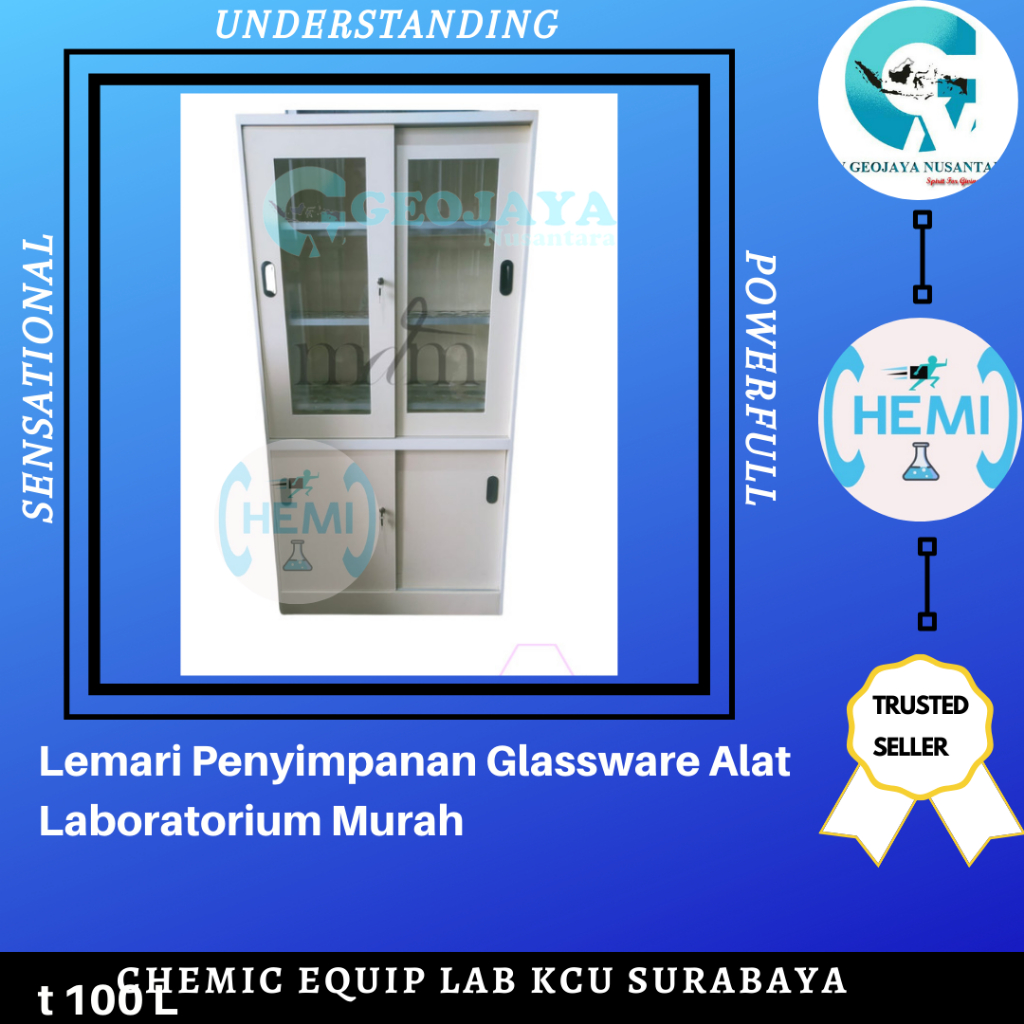 Lemari Penyimpanan Glassware Alat Laboratorium Murah
