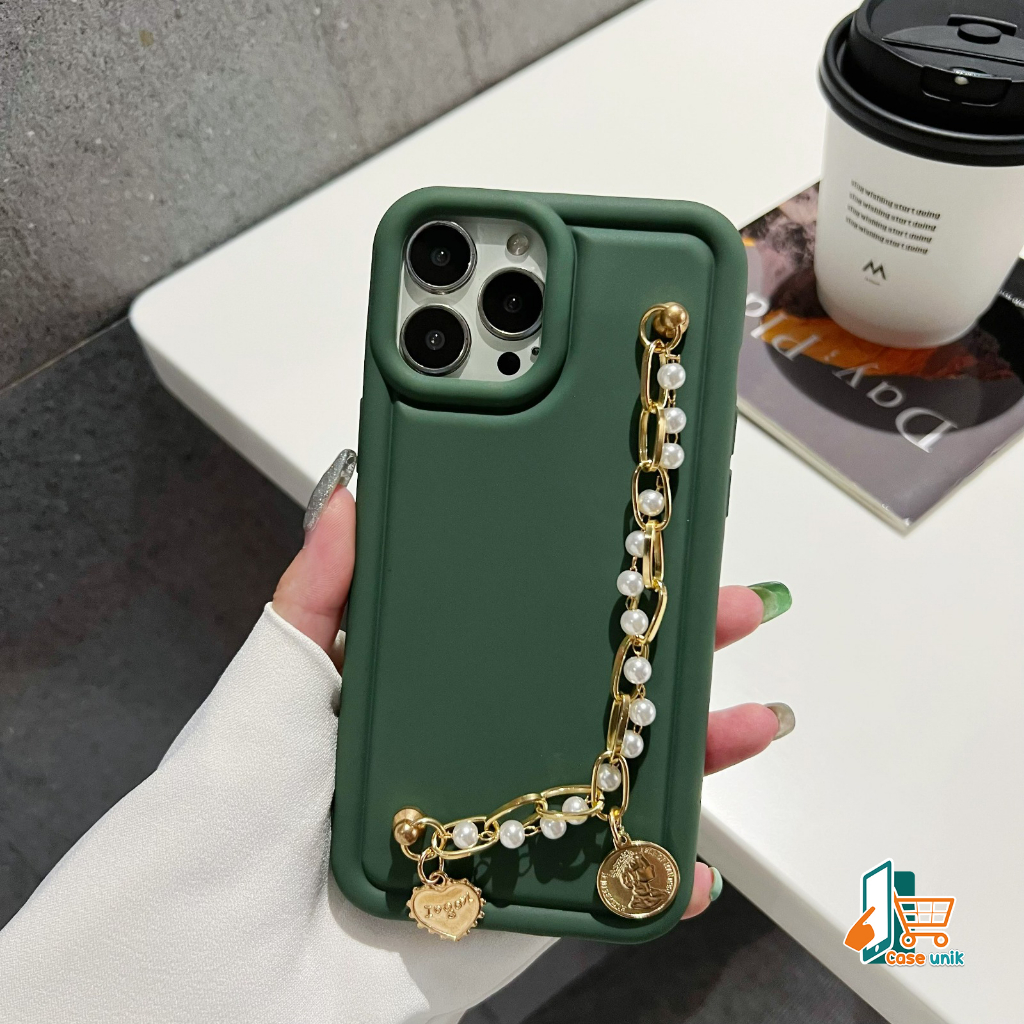 GC70 SOFTCASE DELUXE MATTE AIR BAG SHOCKPROOF MACARON DIAMOND HAND GRIP CHAIN FOR VIVO Y81 Y91 Y93 Y95 Y91C Y1S V5 V5S V5 LITE Y66 Y69 V25 V25E V27 V27 PRO V27E IQOO Z7 5G CS6427