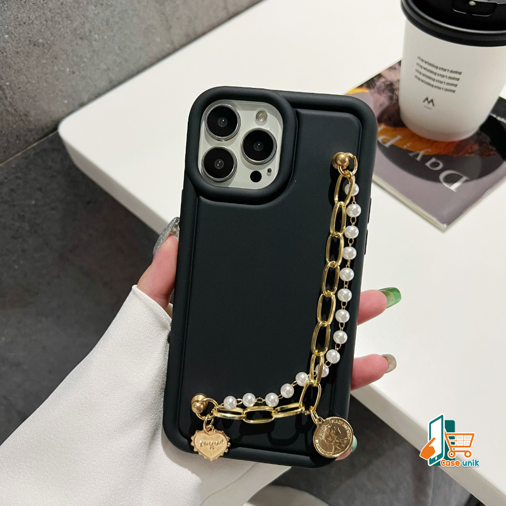 GC70 SOFTCASE DELUXE MATTE AIR BAG SHOCKPROOF MACARON DIAMOND HAND GRIP CHAIN FOR VIVO Y81 Y91 Y93 Y95 Y91C Y1S V5 V5S V5 LITE Y66 Y69 V25 V25E V27 V27 PRO V27E IQOO Z7 5G CS6427