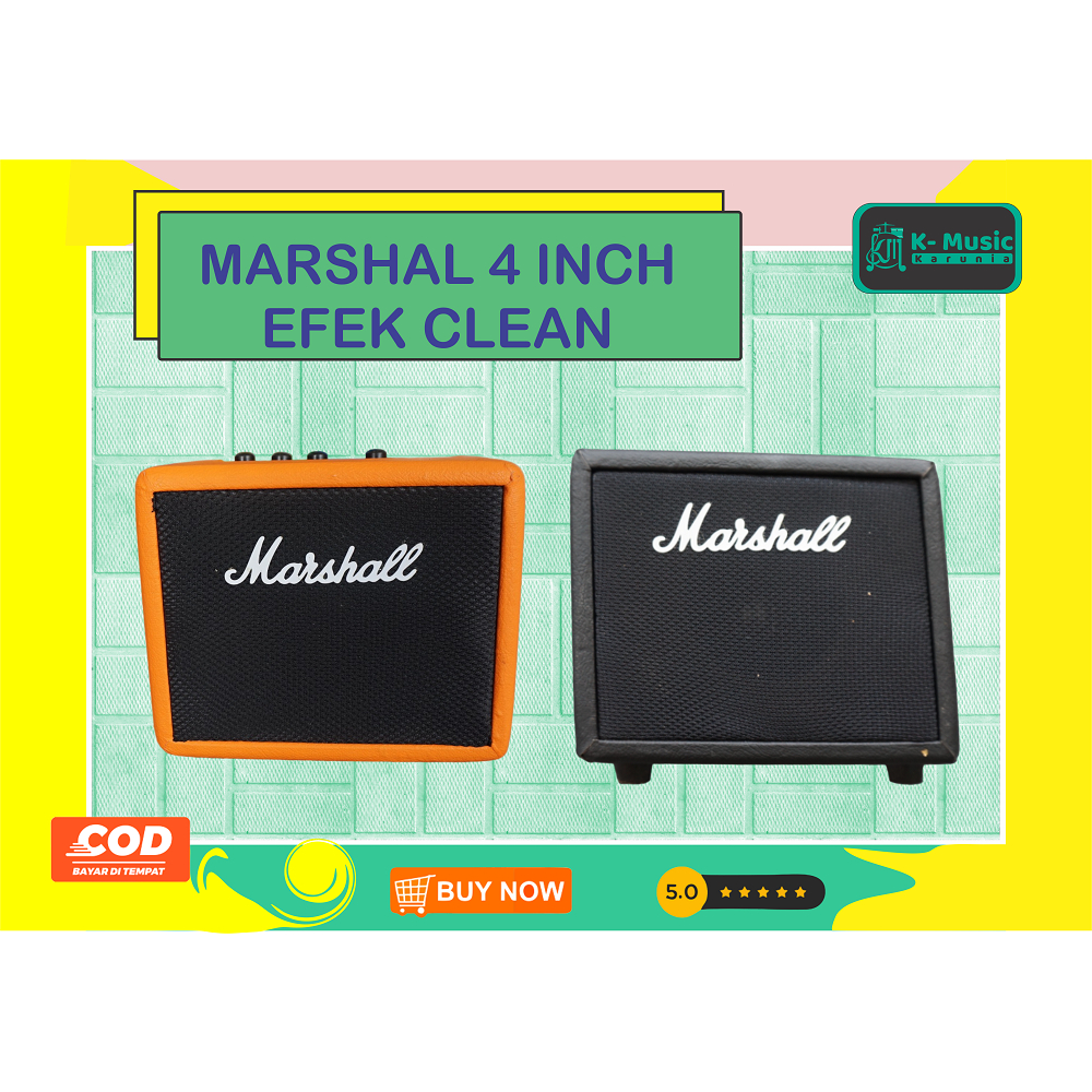 Amply Gitar bass Marshal 4 Inch efek clean distorsi [hrg*offline* lbh murah]
