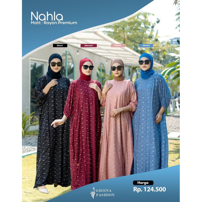 NAHLA KAFTAN DRESS TERBARU ✅✅ GHINA FASHION