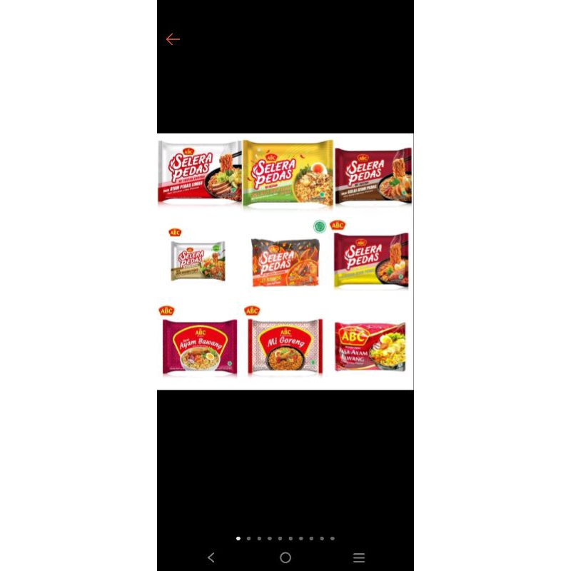 

Mie ABC isi 7 sesuai varian yg ada