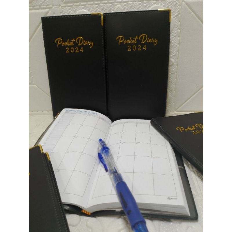 

buku agenda pocket diary 2024 kertas putih