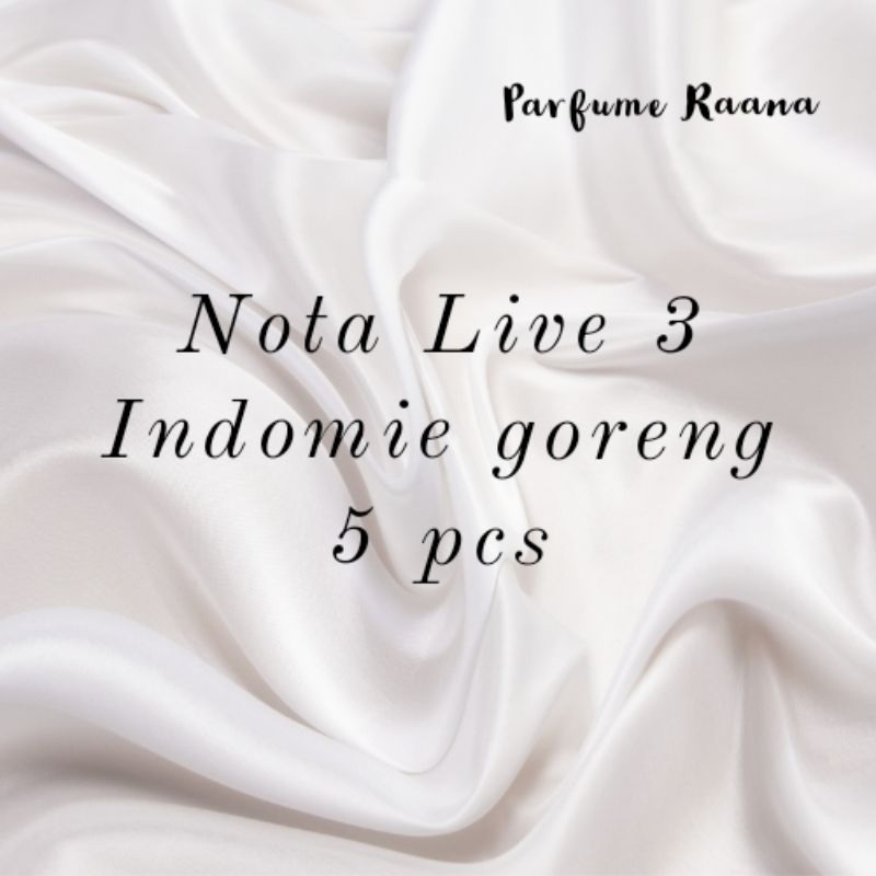 

Nota Live 3 - Indomie