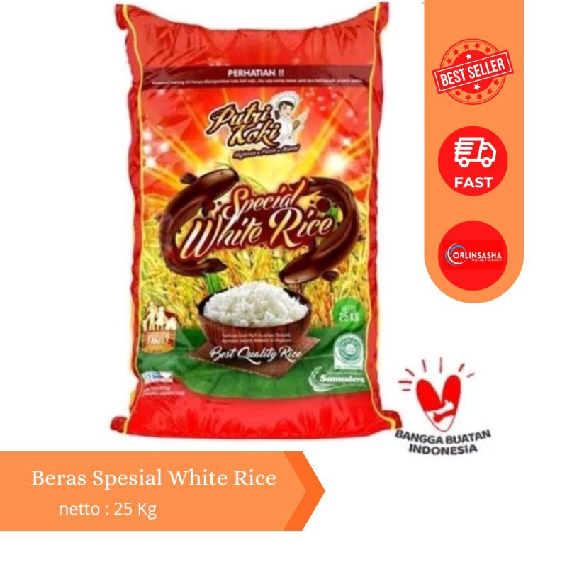 

Beras 25Kg Special White Rice l Rojo Lele l Putri Koki Merah l PENGIRIMAN KHUSUS CARGO