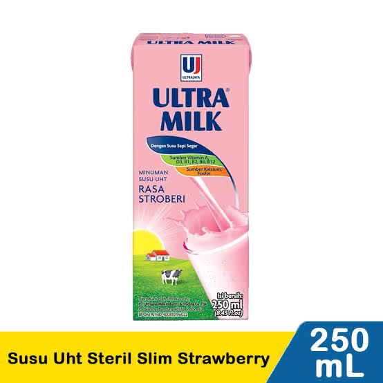 

susu ultra uht strawberry 250ml