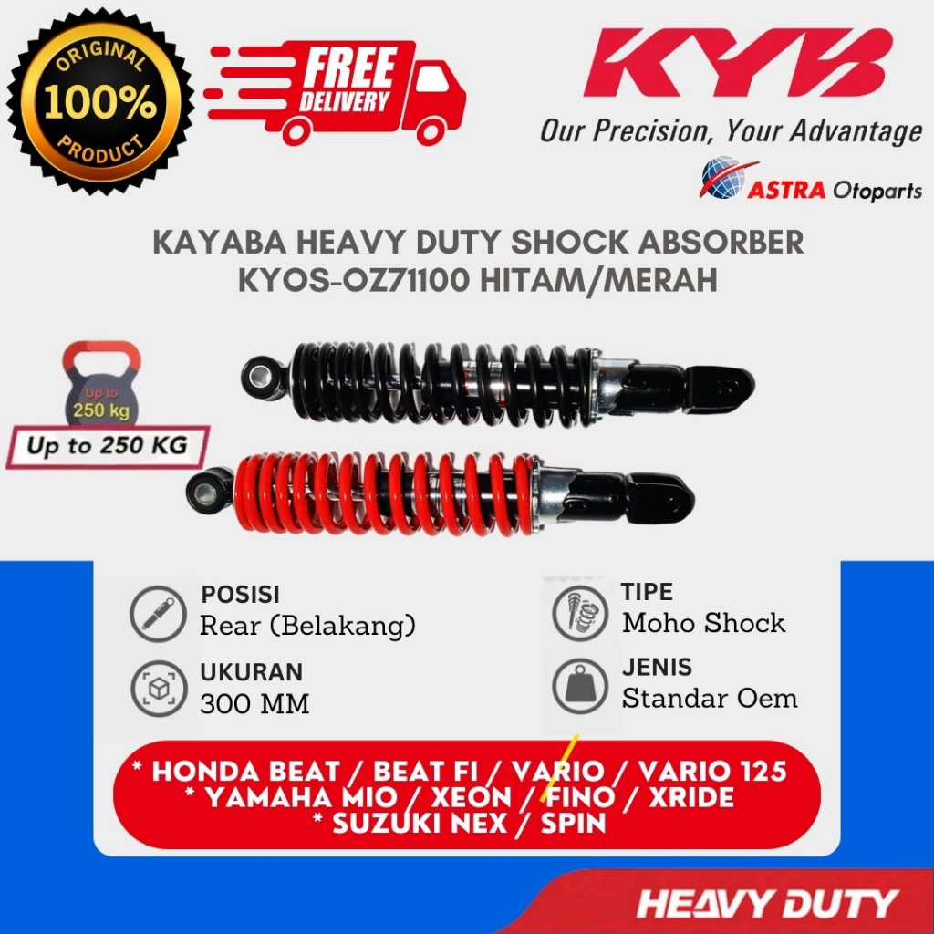 [COD] SHOCKBREAKER KAYABA KYOS-OZ71100H UNTUK MOTOR ALL MATIC / KYOS-OZ71100M / KYOS OZ71100H / OZ71