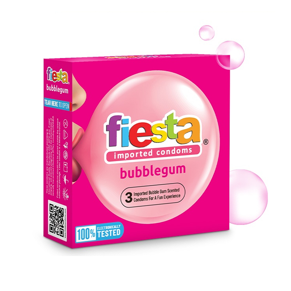 Joa Craft Kondom Fiesta Isi 3 Pcs Berbagai Rasa / Alat Konstrasepsi / Kondom Tipis Anti Bocor