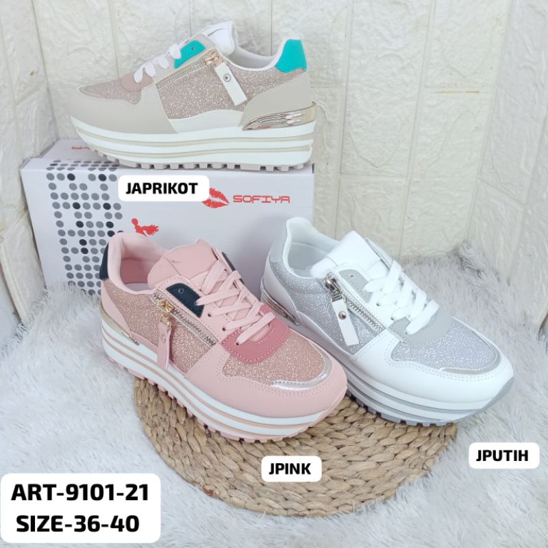 sepatu sneakers wanita sofiya 9101-21