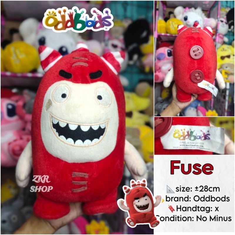 BONEKA ODDBODS ORIGINAL /ANIMASI TV (newt, Fuse)