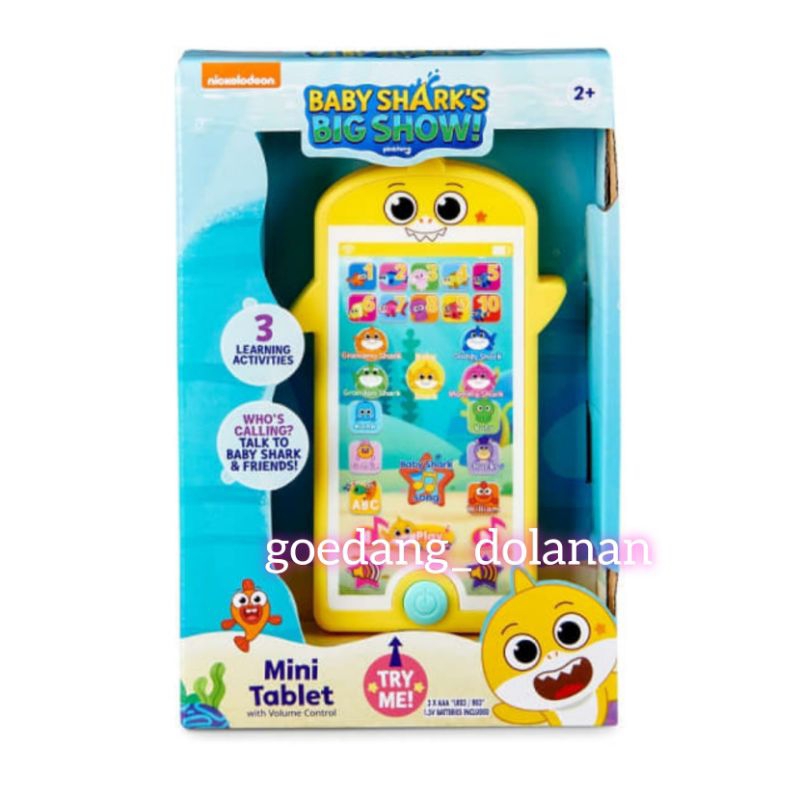 Mainan Tablet Pinkfong Baby Shark Mini Tablet