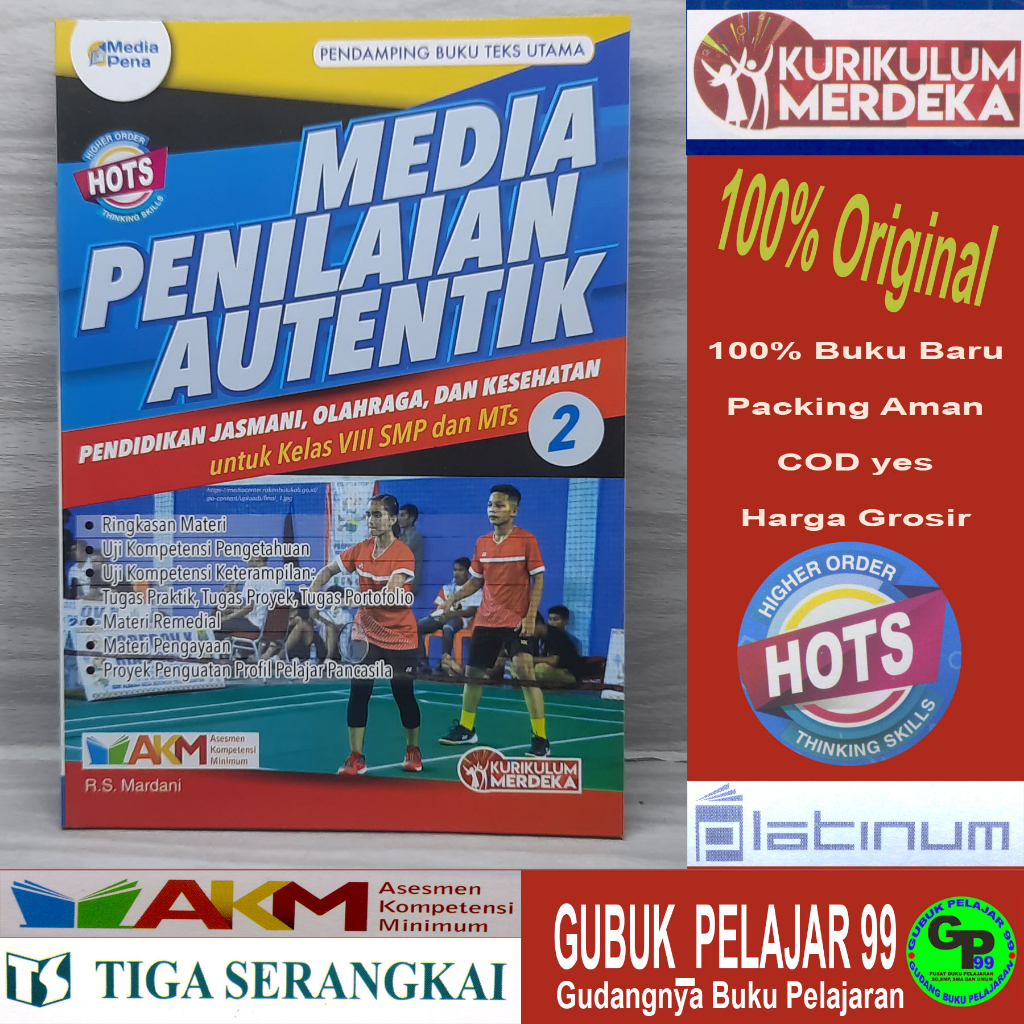 Media Penilaian Autentik PJOK Kelas 8 SMP/MTs Kurikulum Merdeka TIGA SERANGKAI