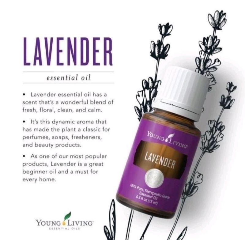 YL Lavender Pure Essential Oil 5ml Young Living Original
