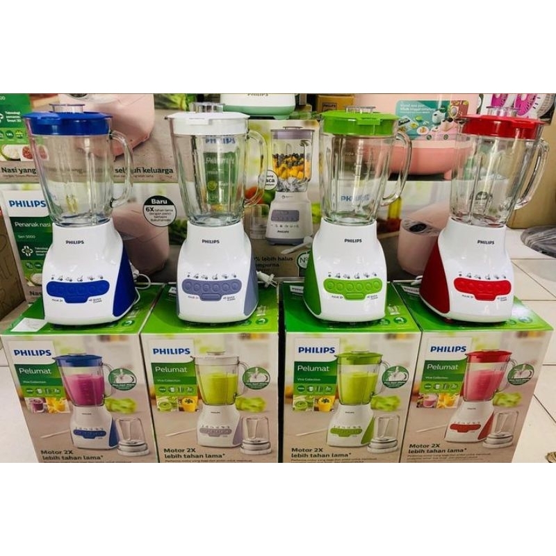 BLENDER PHILIPS PLUMAT / BLENDER PHILIPS KACA KAPASITAS GLAS 2 LITER