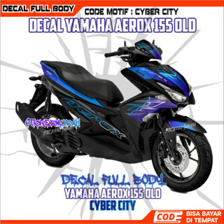 CYBER CITY DECAL FULL BODY AEROX LAMA MOTIF CYBER CITY VARIAN WARNA HARGA MURAH