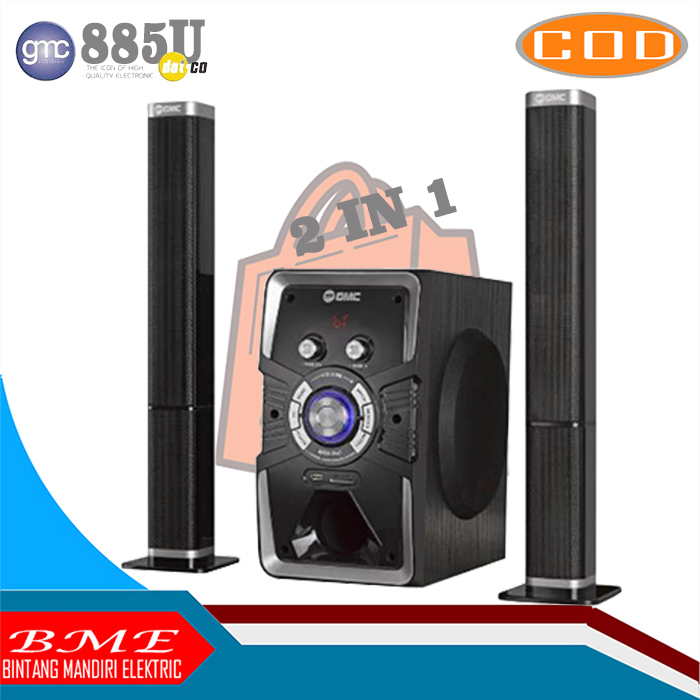 Speaker Aktif GMC 885U Bluetooth Multimedia Subwoofer Bass Original