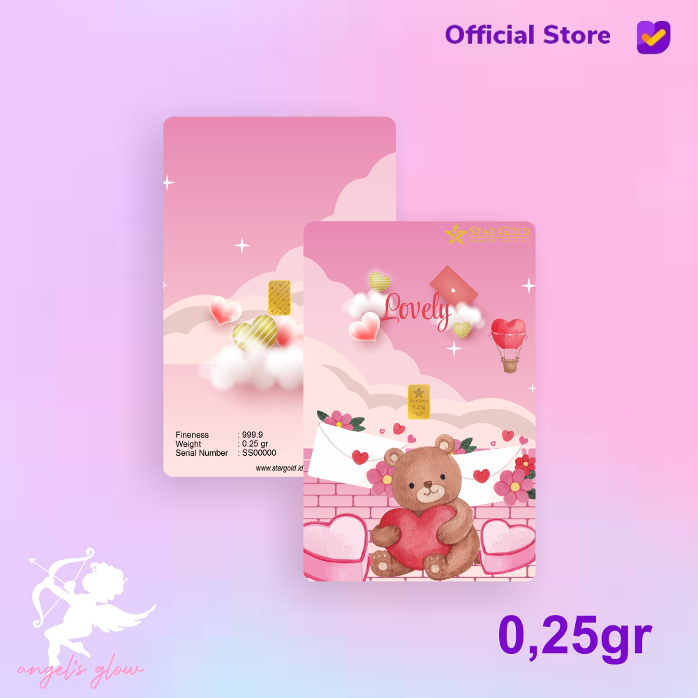 Logam Mulia Micro Gold StarGold Love Series 0.25gr