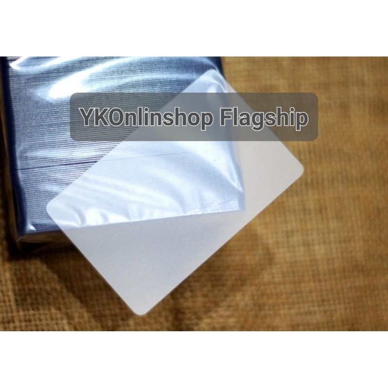 

PVC TRANSPARENT MATTE BLANK ID CARD 10pcs