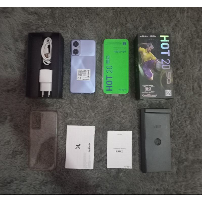 infinix hot 20 5g nfc 4/128 second bergaransi