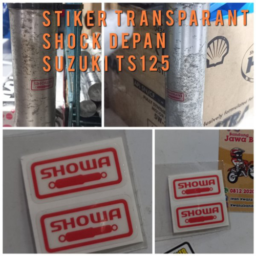Promo Stiker showa Shock depan Suzuki TS125 stiker bottom shock depan Suzuki TS125 stiker shock depa