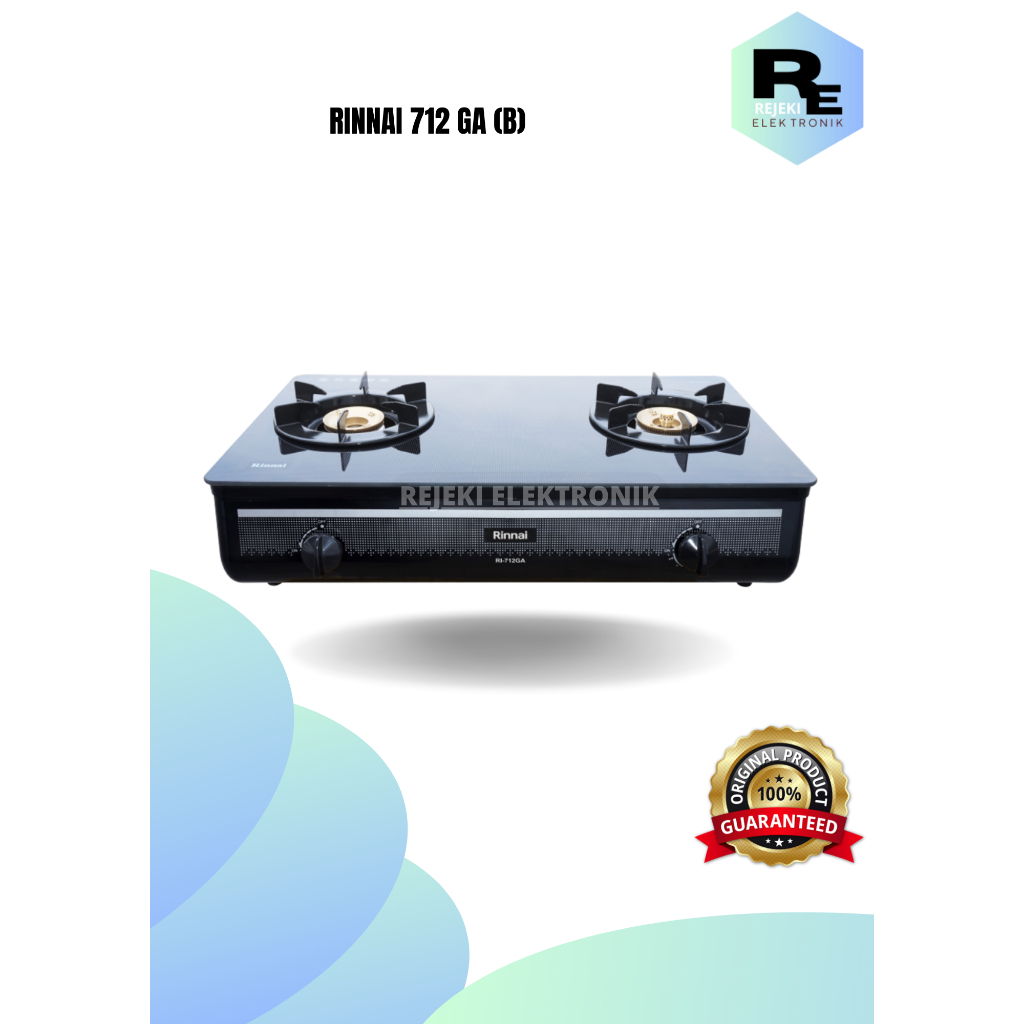 Rinnai Kompor Gas RI 712 GA(B) GA(W) Kompor 2 Tungku RI 712GA(B) RI 712GA(W) RI712GA(B) RI712GA(W)RI