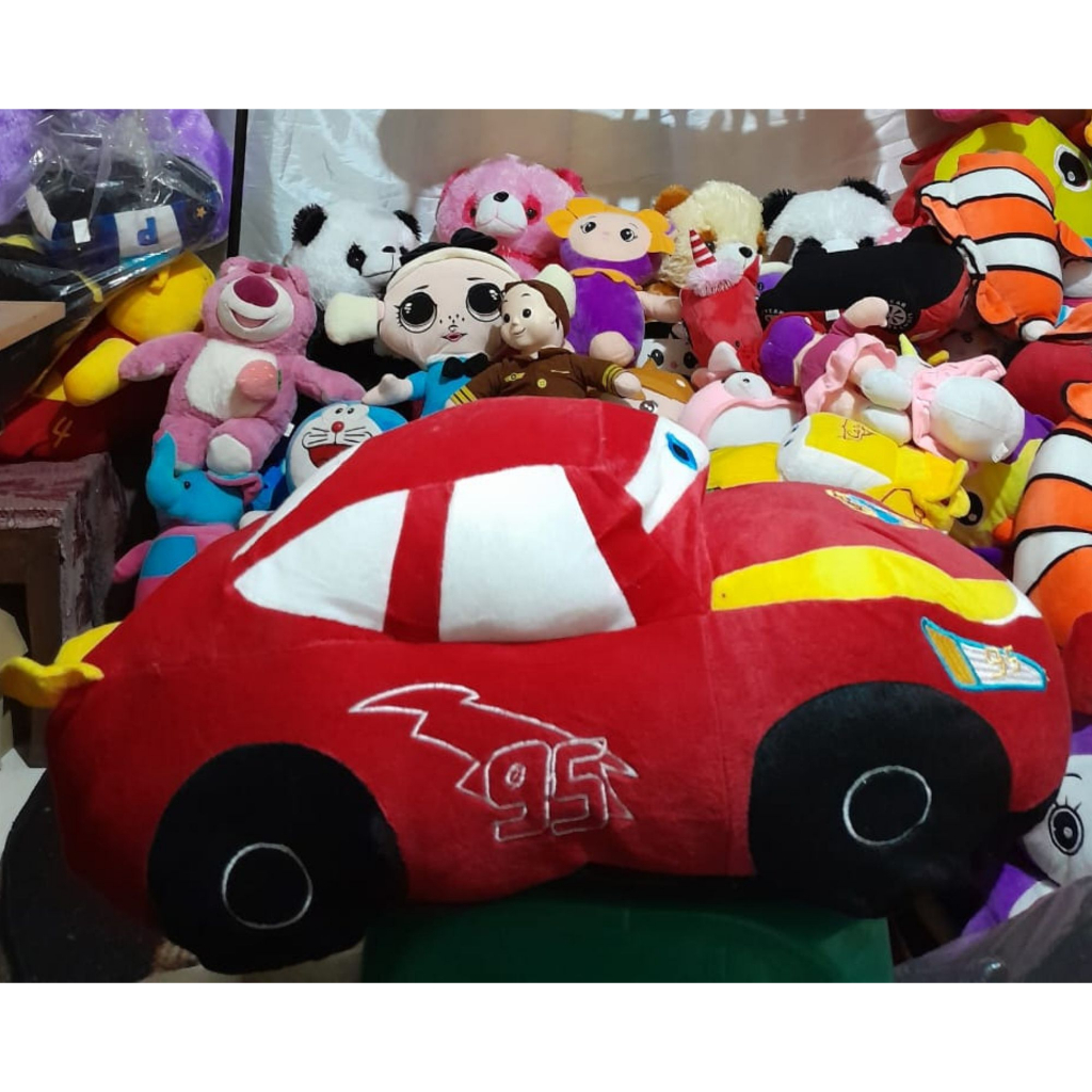 Boneka Mobil Cars Mcqueen Jumbo Berlabel SNI
