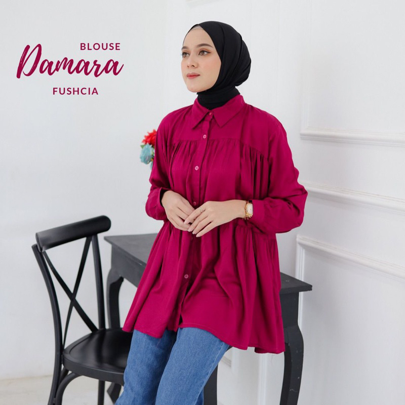 Damara Blouse by Kaluna // Celyn Blouse by Halwa Apparel // Agen Resmi Halwa Apparel